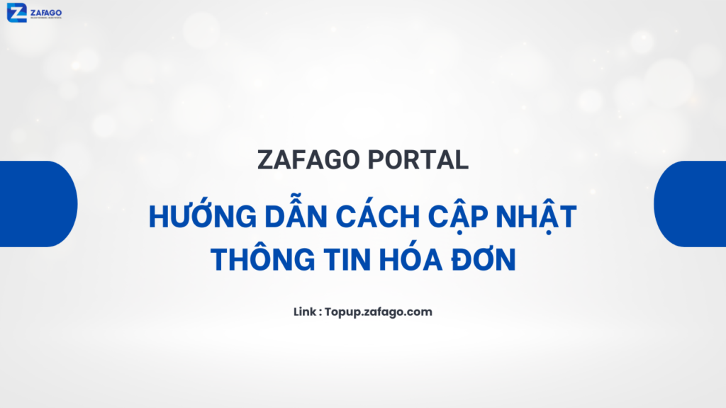 Hướng dẫn cách cập nhật thông tin hóa đơn