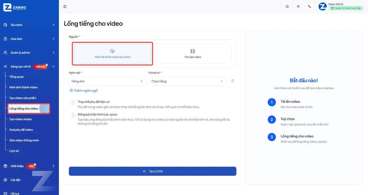 Lồng Tiếng Cho Video