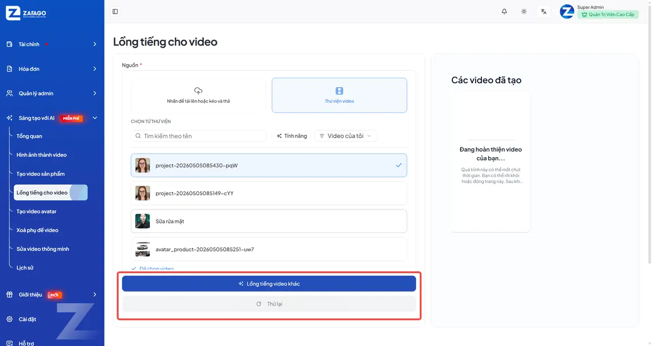 Lồng Tiếng Cho Video