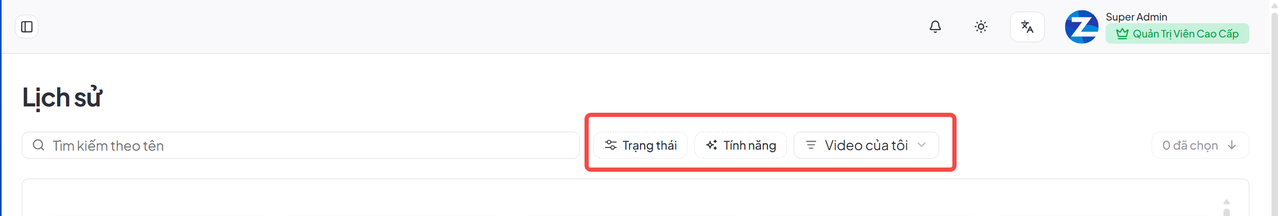Xem Lịch sử